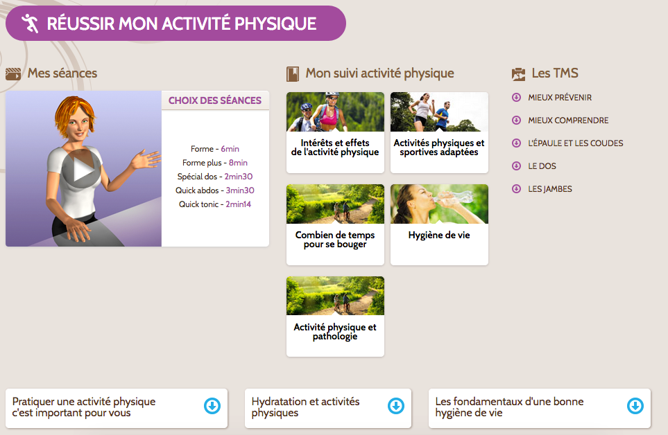réussir-mon-activité-physique Extrait du programme Bien dans mon Corps