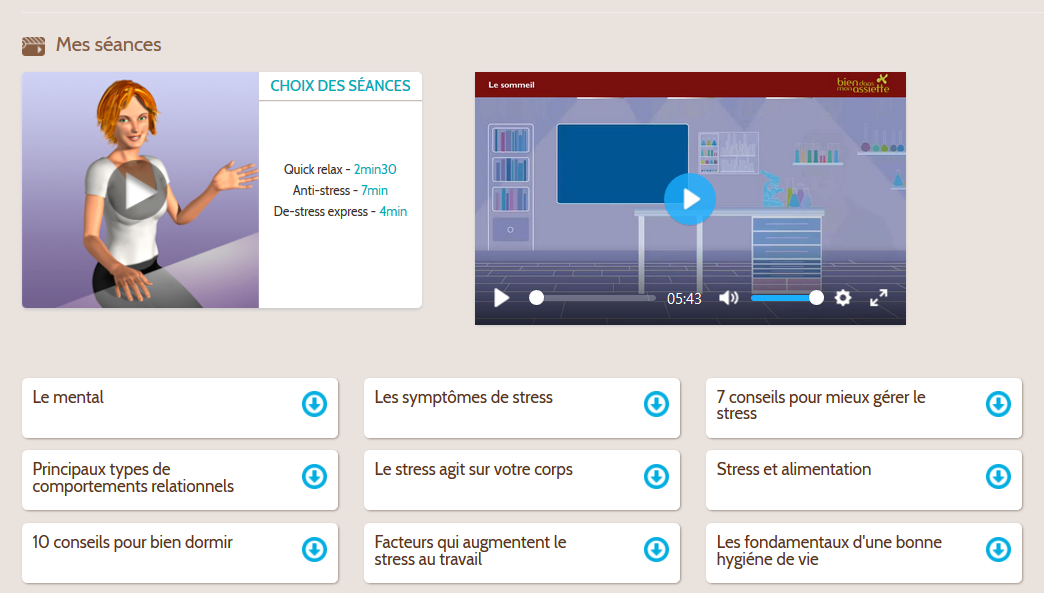 programme-stress-mon-capital-sante Extrait de la plateforme Mon Capital Santé sur le programme Bien Etre